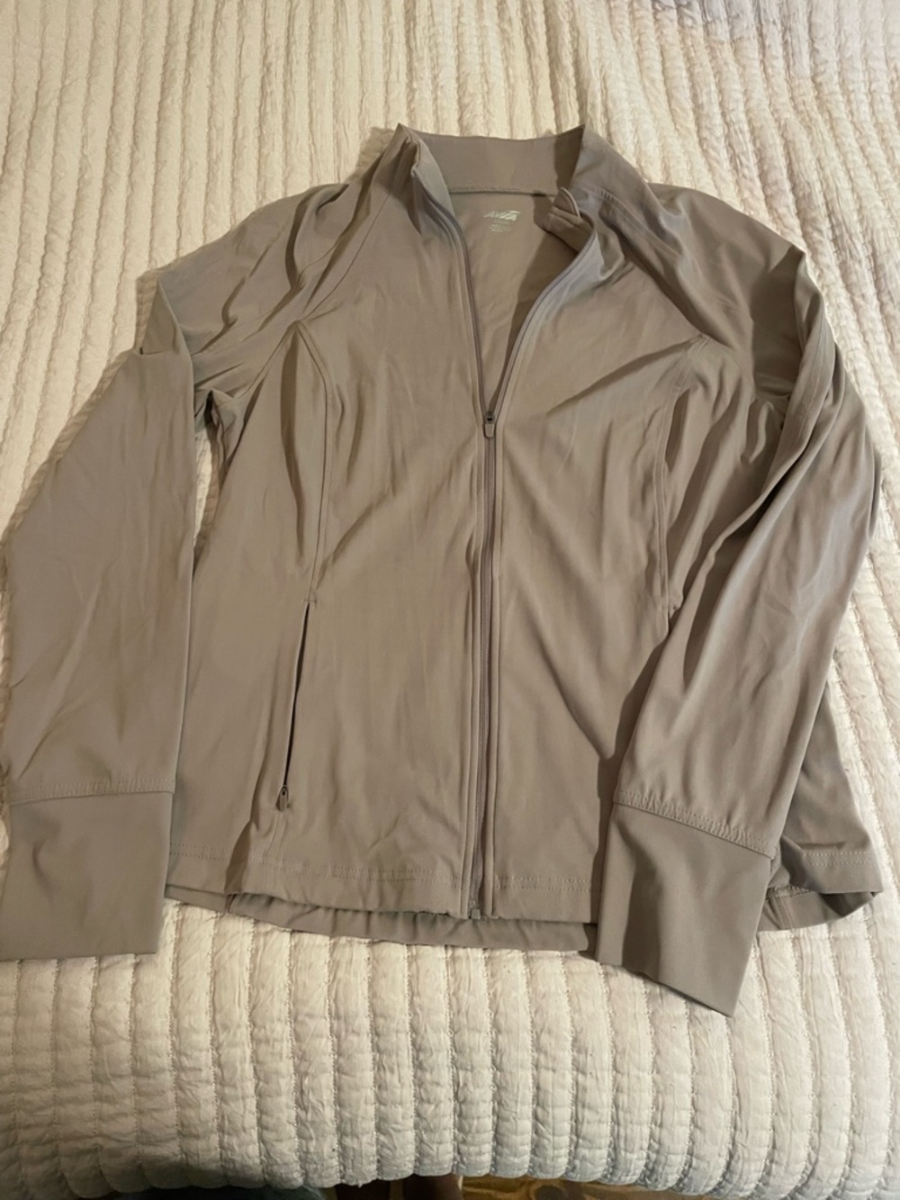 Avia Women's Light Taupe Zip-Front Jacket